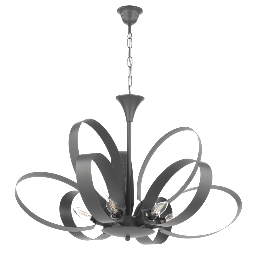 ONLI - Chandelier on a chain SERENA 9xE14/6W/230V black