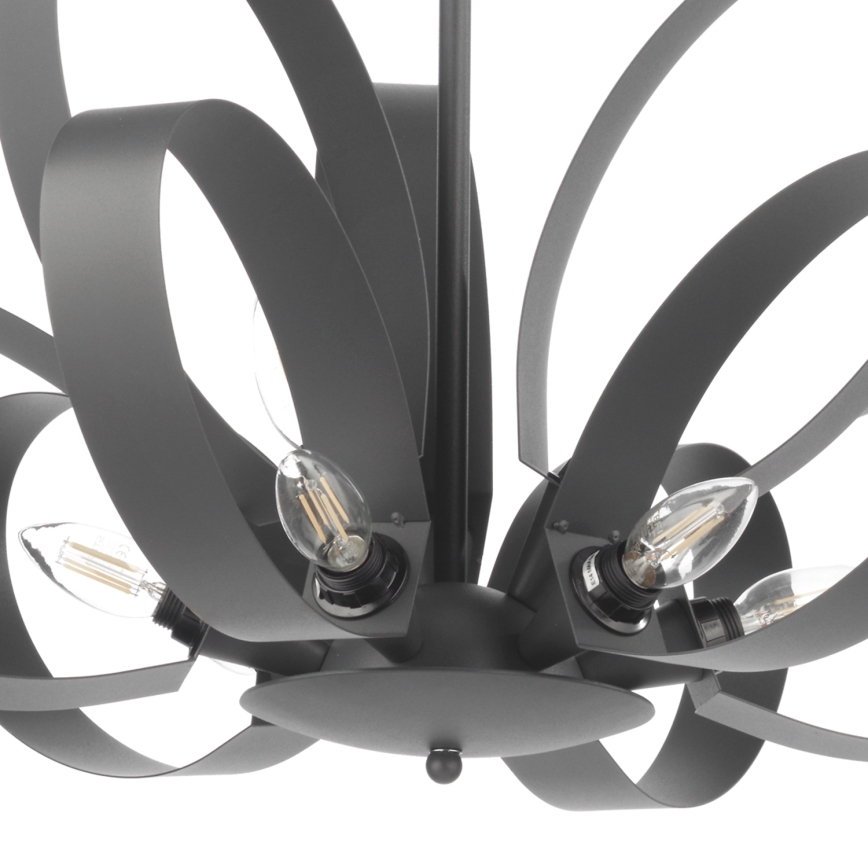 ONLI - Chandelier on a chain SERENA 9xE14/6W/230V black