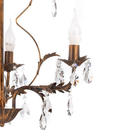 ONLI - Chandelier on a chain TERESA 3xE14/6W/230V bronze