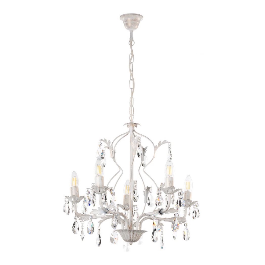 ONLI - Chandelier on a chain TERESA 5xE14/6W/230V white