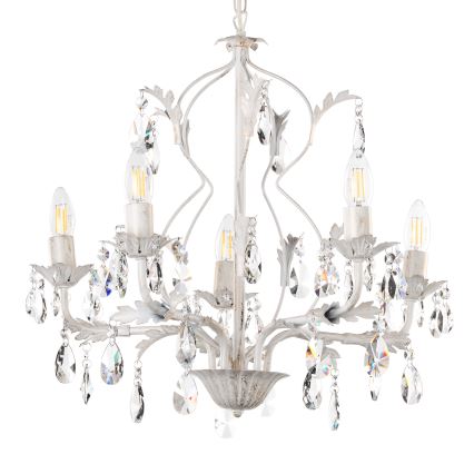 ONLI - Chandelier on a chain TERESA 5xE14/6W/230V white
