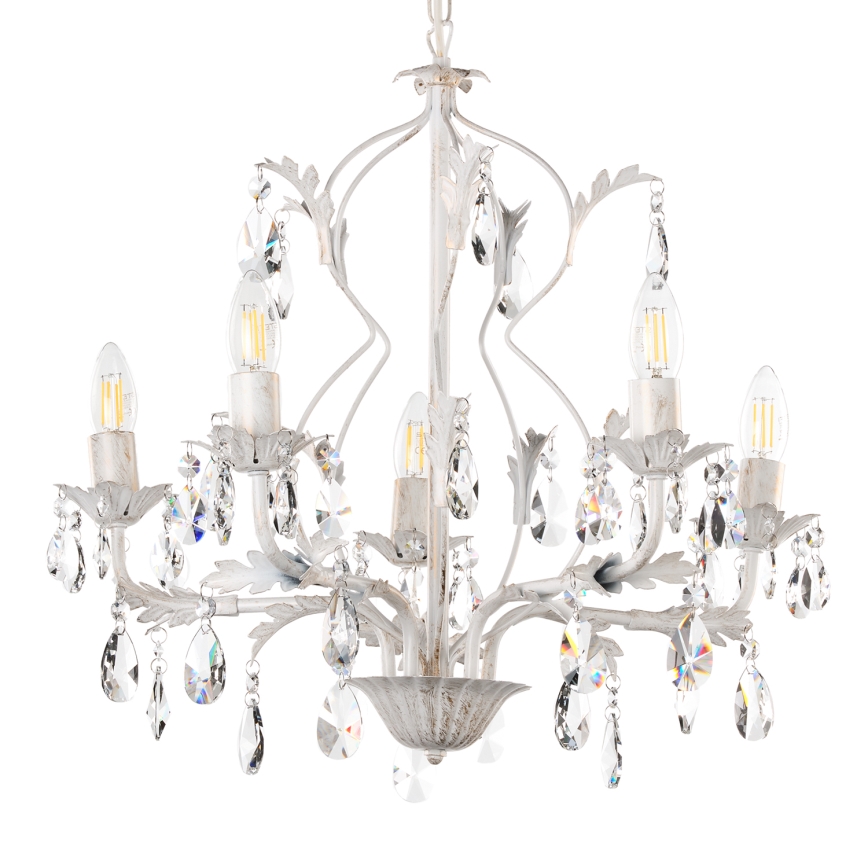 ONLI - Chandelier on a chain TERESA 5xE14/6W/230V white