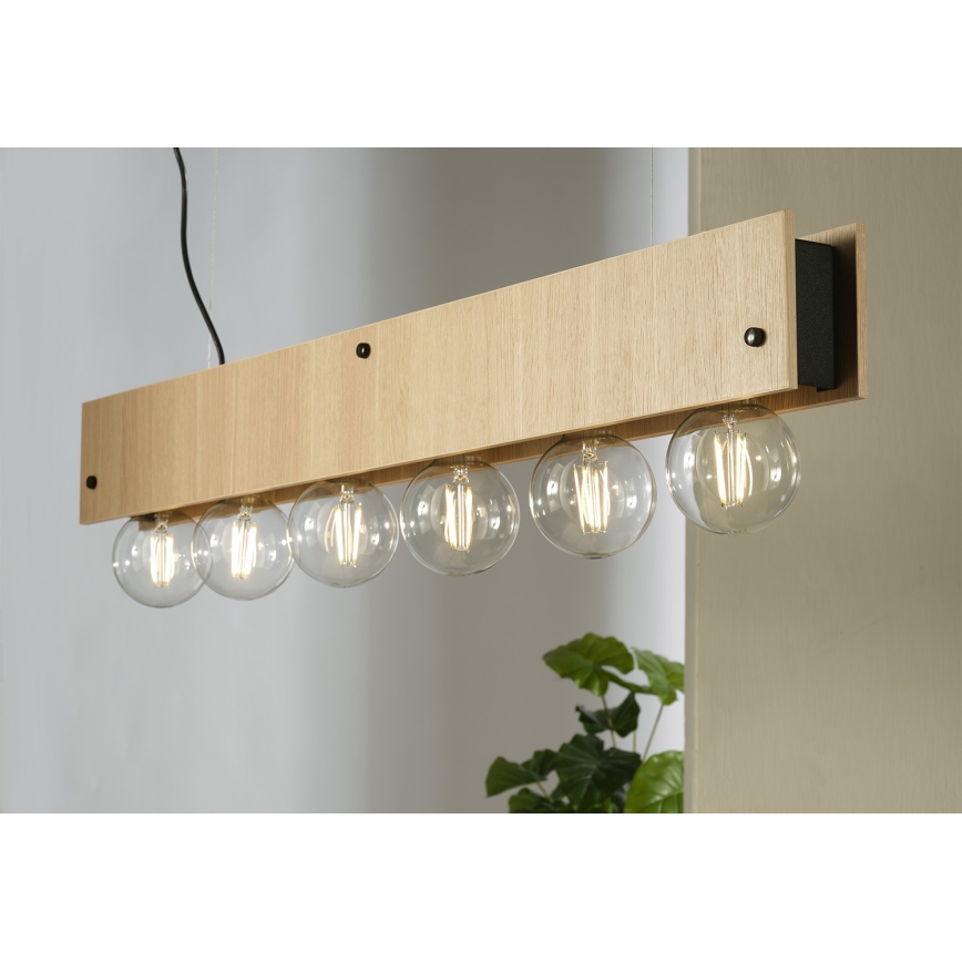 ONLI - Chandelier on a string ARGO 6xE27/22W/230V beige