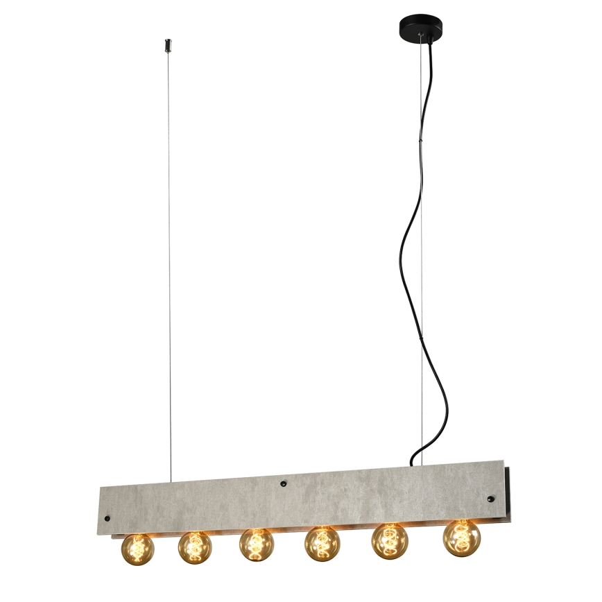 ONLI - Chandelier on a string ARGO 6xE27/22W/230V grey
