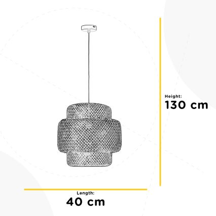 ONLI - Chandelier on a string BAMBOO 1xE27/22W/230V bamboo