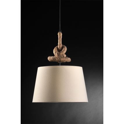 ONLI - Chandelier on a string CORDA 1xE27/22W/230V beige