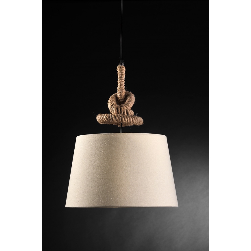 ONLI - Chandelier on a string CORDA 1xE27/22W/230V beige
