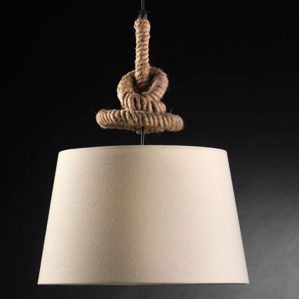 ONLI - Chandelier on a string CORDA 1xE27/22W/230V beige