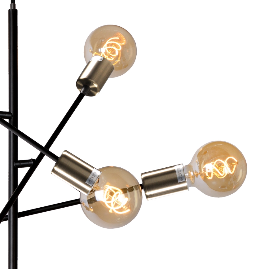 ONLI - Chandelier on a string CROSS 6xE27/22W/230V black/brass