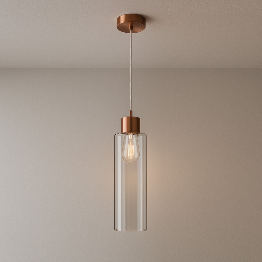 ONLI - Chandelier on a string DODO 1xE27/22W/230V copper