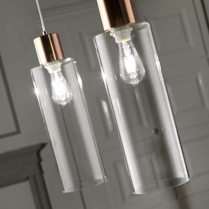 ONLI - Chandelier on a string DODO 1xE27/22W/230V copper
