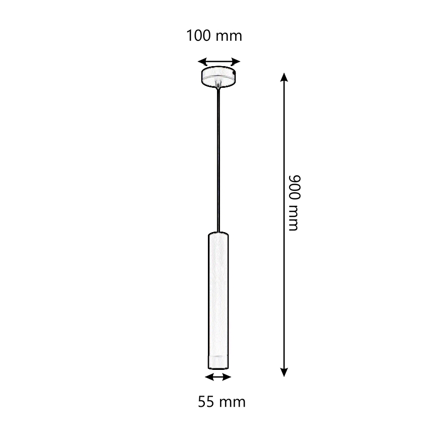 ONLI - Chandelier on a string DORA 1xE27/15W/230V black
