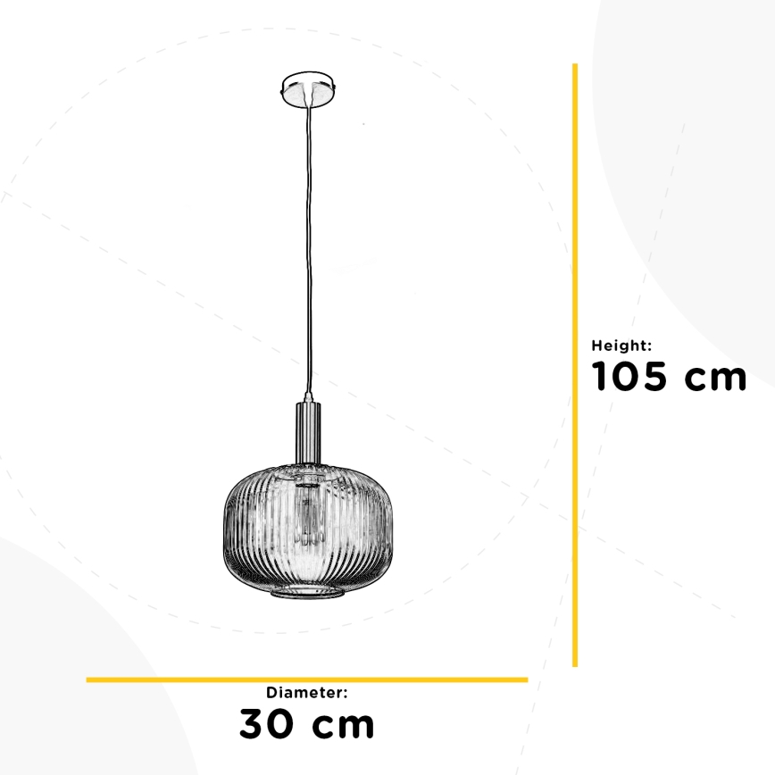 ONLI - Chandelier on a string DOROTY 1xE27/22W/230V d. 30 cm