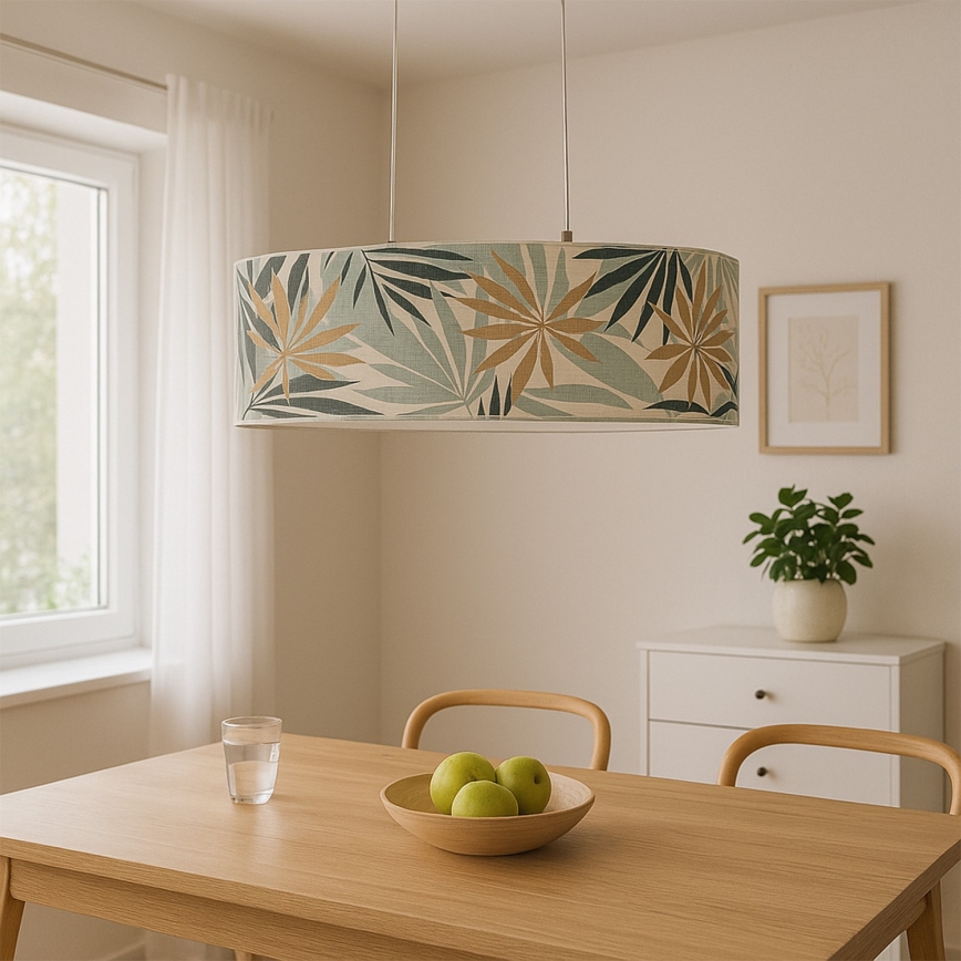 ONLI - Chandelier on a string FLORA 2xE27/22W/230V green/gold
