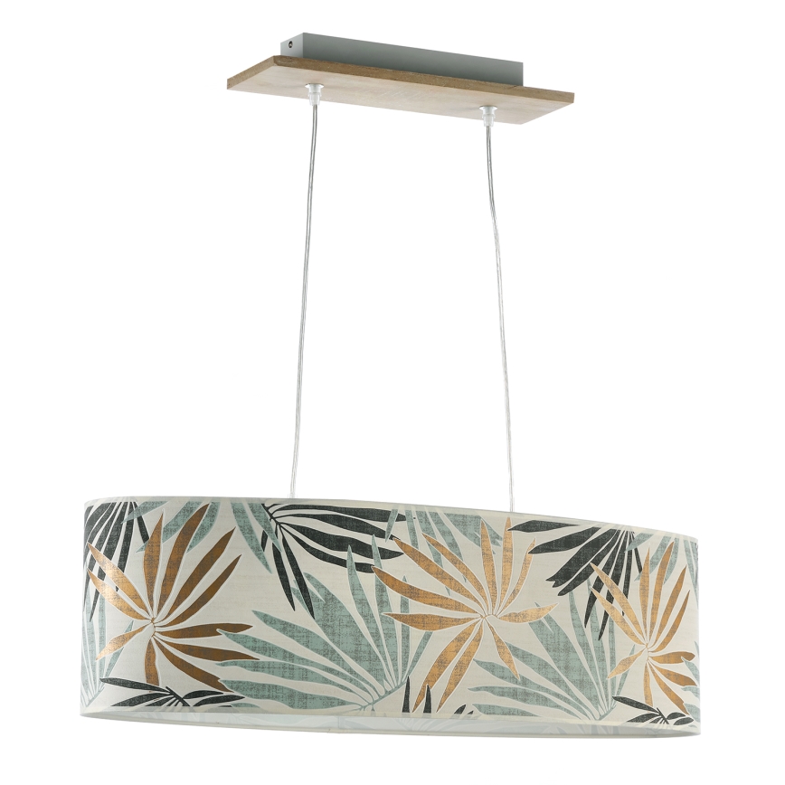 ONLI - Chandelier on a string FLORA 2xE27/22W/230V green/gold