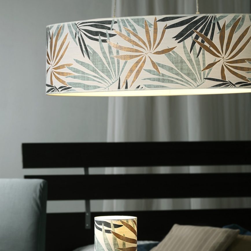 ONLI - Chandelier on a string FLORA 2xE27/22W/230V green/gold