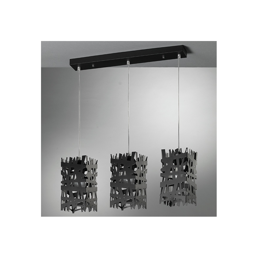 ONLI - Chandelier on a string FORESTA 3xE27/15W/230V black