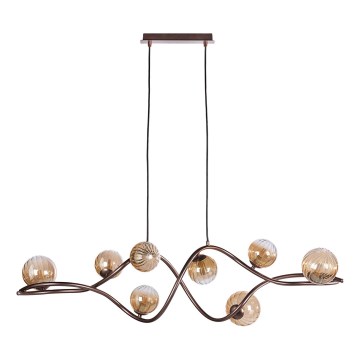 ONLI - Chandelier on a string FRIDA 8xG9/10W/230V copper