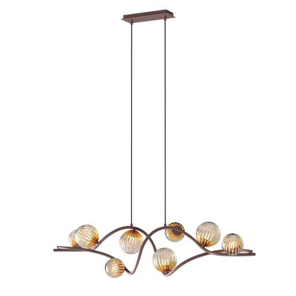 ONLI - Chandelier on a string FRIDA 8xG9/10W/230V copper