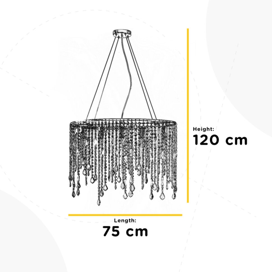ONLI - Chandelier on a string LAILA 5xE14/10W/230V
