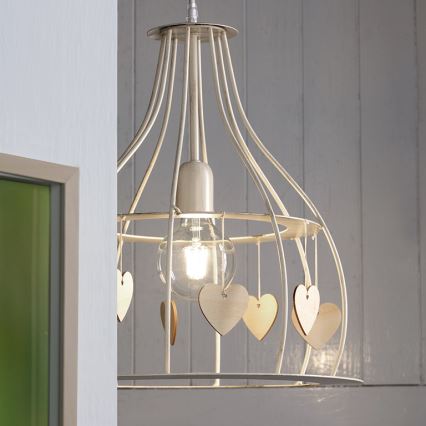 ONLI - Chandelier on a string LEONILDE 1xE27/15W/230V beige
