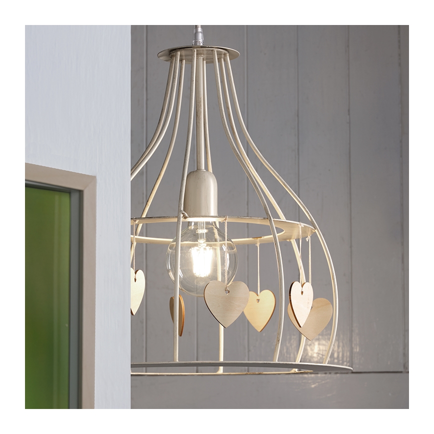 ONLI - Chandelier on a string LEONILDE 1xE27/15W/230V beige