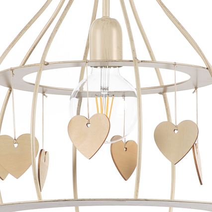 ONLI - Chandelier on a string LEONILDE 1xE27/15W/230V beige