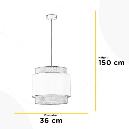 ONLI - Chandelier on a string LICIA 1xE27/22W/230V
