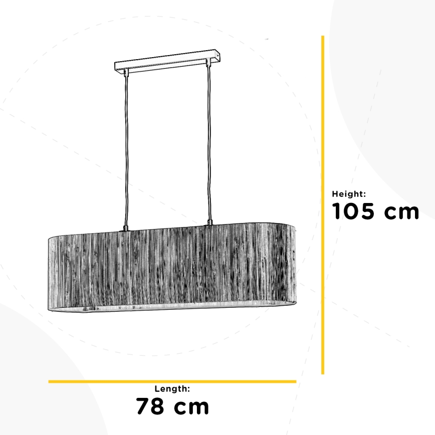 ONLI - Chandelier on a string MADU 2xE27/22W/230V