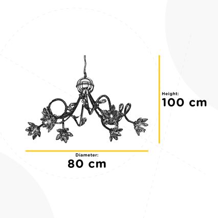 ONLI - Chandelier on a string NINFEA 6xG9/6W/230V