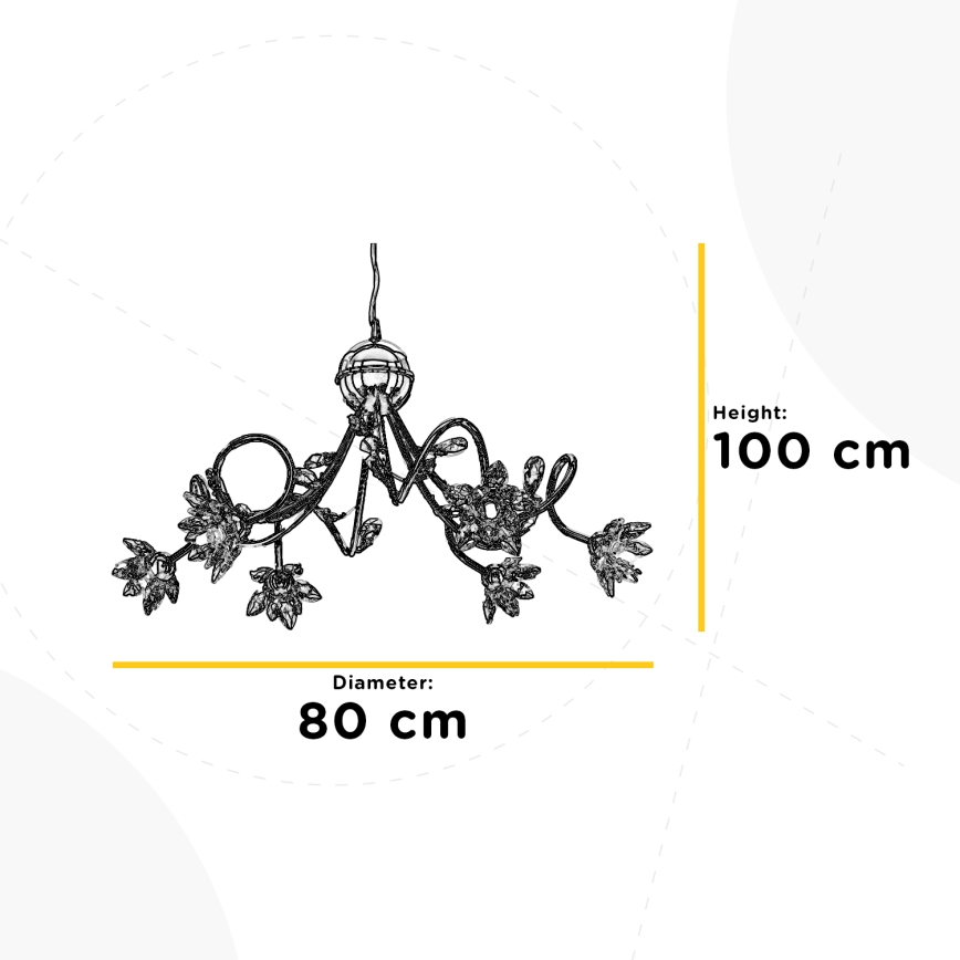 ONLI - Chandelier on a string NINFEA 6xG9/6W/230V