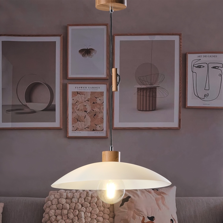 ONLI - Chandelier on a string OHANA 1xE27/22W/230V oak