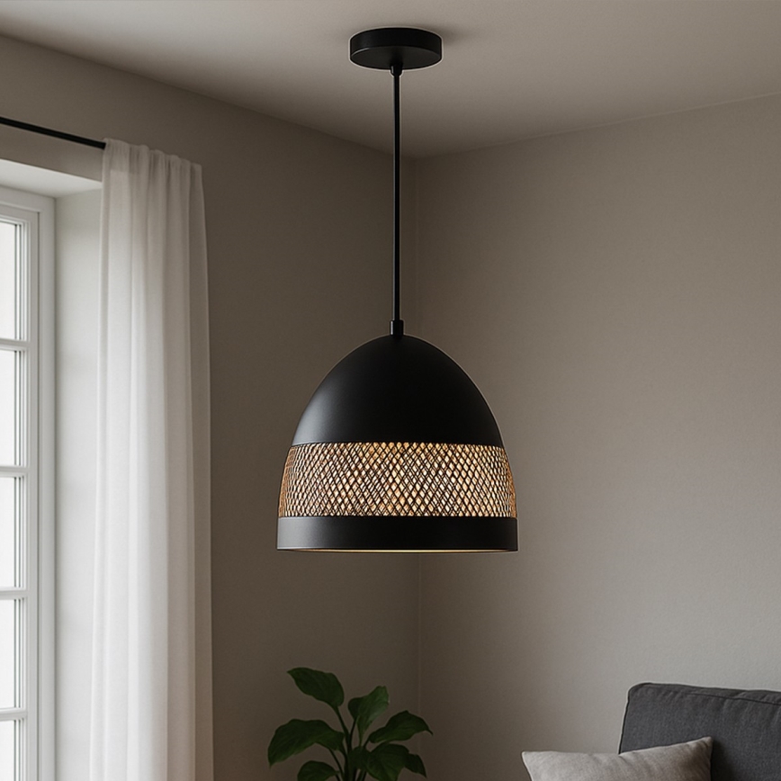 ONLI - Chandelier on a string POLLY 1xE27/22W/230V black