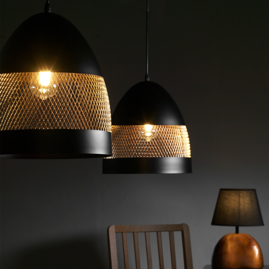 ONLI - Chandelier on a string POLLY 1xE27/22W/230V black