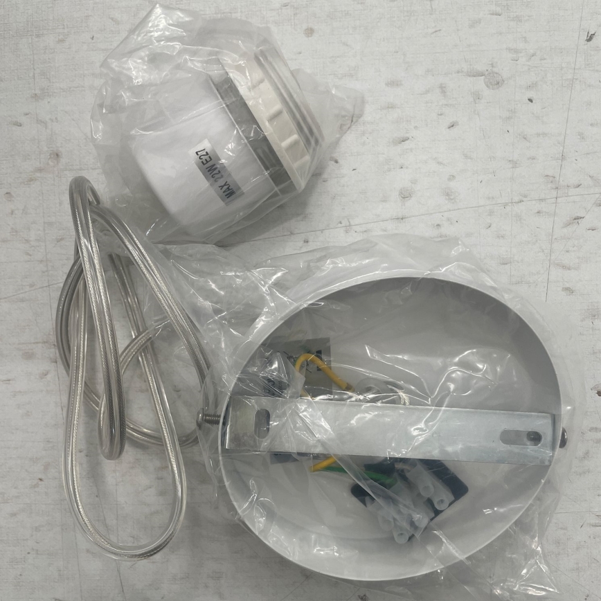 ONLI - Chandelier on a string RICKY 1xE27/15W/230V d. 40 cm white