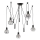 ONLI - Chandelier on a string SPIDER 5xE27/15W/230V spider black