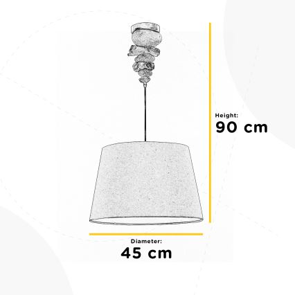 ONLI - Chandelier on a string VERA 1xE27/22W/230V