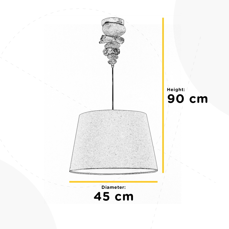 ONLI - Chandelier on a string VERA 1xE27/22W/230V