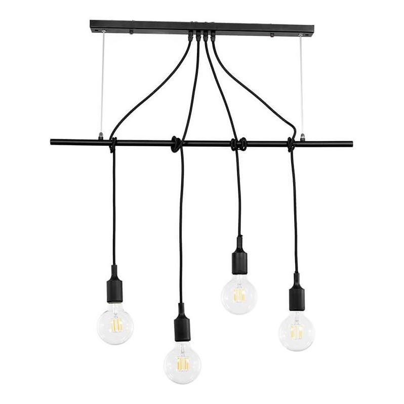 ONLI - Chandelier on a string WIRE 4xE27/15W/230V black