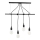 ONLI - Chandelier on a string WIRE 4xE27/15W/230V black