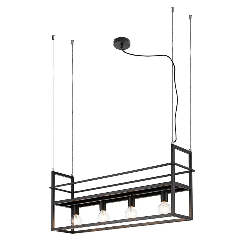 ONLI - Chandelier on a string with shelf JEFFER 4xE27/22W/230V black