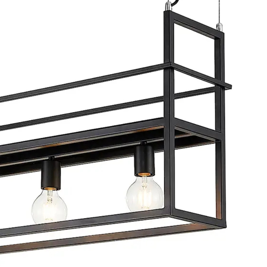ONLI - Chandelier on a string with shelf JEFFER 4xE27/22W/230V black