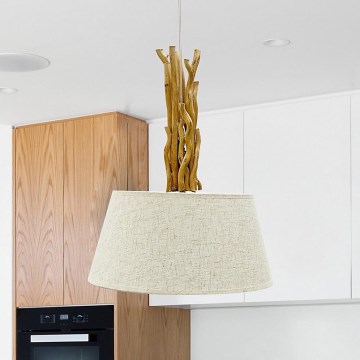 ONLI - Chandelier on a string WOODY 1xE27/22W/230V