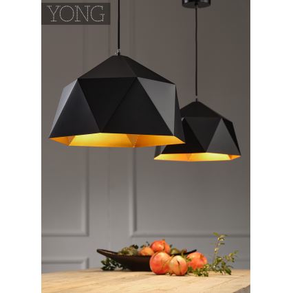 ONLI - Chandelier on a string YONG 1xE27/22W/230V black d. 46 cm