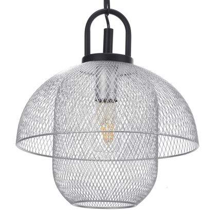 ONLI - Chandelier on a string ZAIR 1xE27/22W/230V black/silver