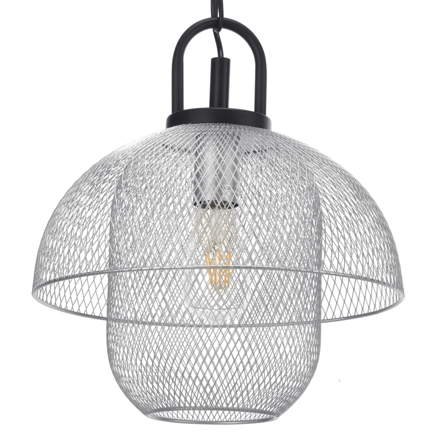 ONLI - Chandelier on a string ZAIR 1xE27/22W/230V black/silver