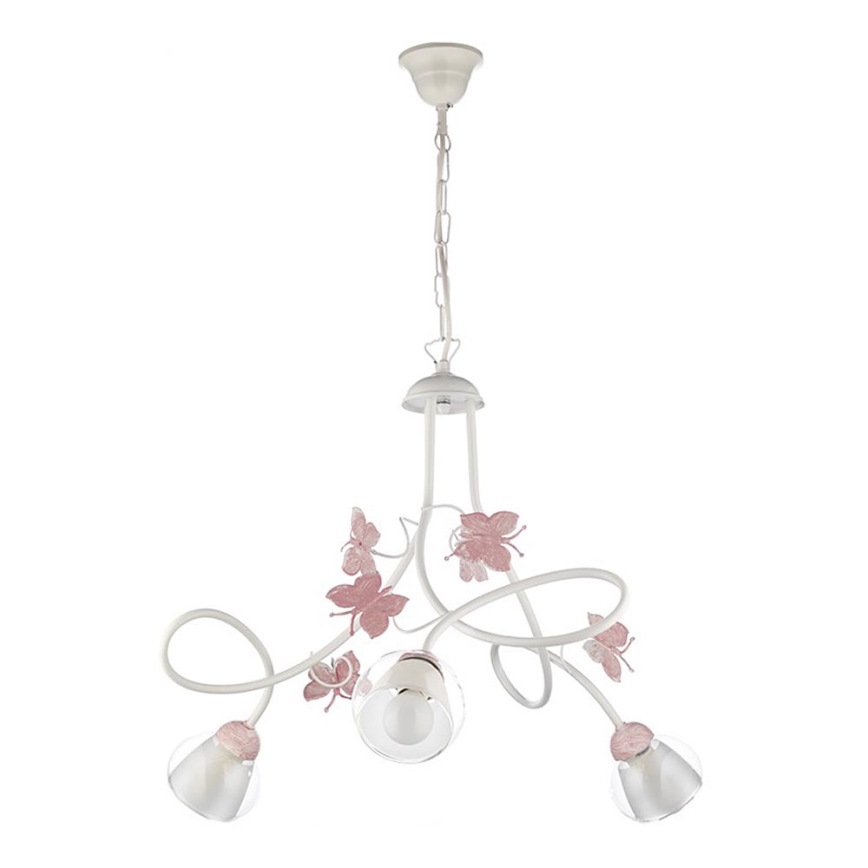 ONLI - Children's chandelier BUTTERFLY 3xE14/6W/230V
