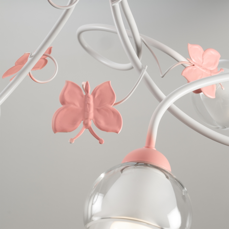 ONLI - Children's chandelier BUTTERFLY 3xE14/6W/230V