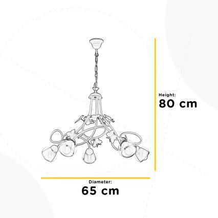 ONLI - Children's chandelier BUTTERFLY 5xE14/6W/230V