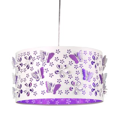 ONLI - Children's chandelier TITILLA 1xE27/22W/230V purple/white